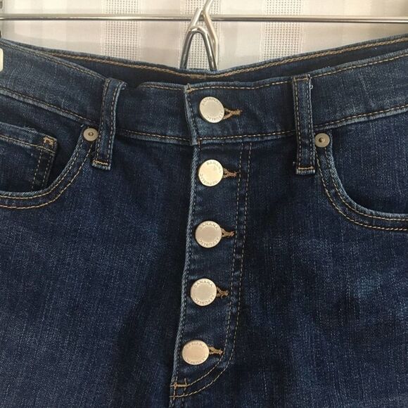 Banana Republic High Rise 3” Button Fly Shorts Size 29 Raw Hem Cutoff Hi Waisted - Picture 4 of 9